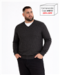 P8105 - Sweater Escote V Mouline TALLE ESPECIAL
